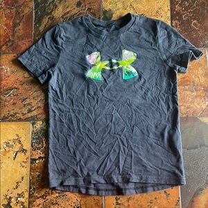 Under Armour Black Short Sleeve Tee with Logo